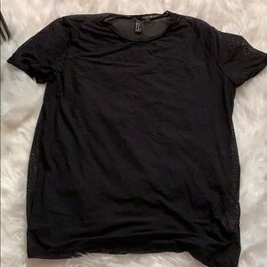 Black sheer shirt